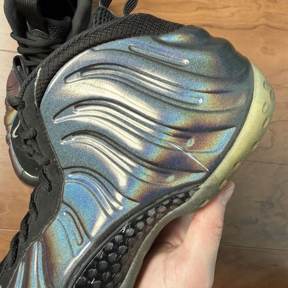 Nike Air Foamposite One Hologram Black Iridescent 314996-900 Men’s Size 9.5 - Picture 3 of 7